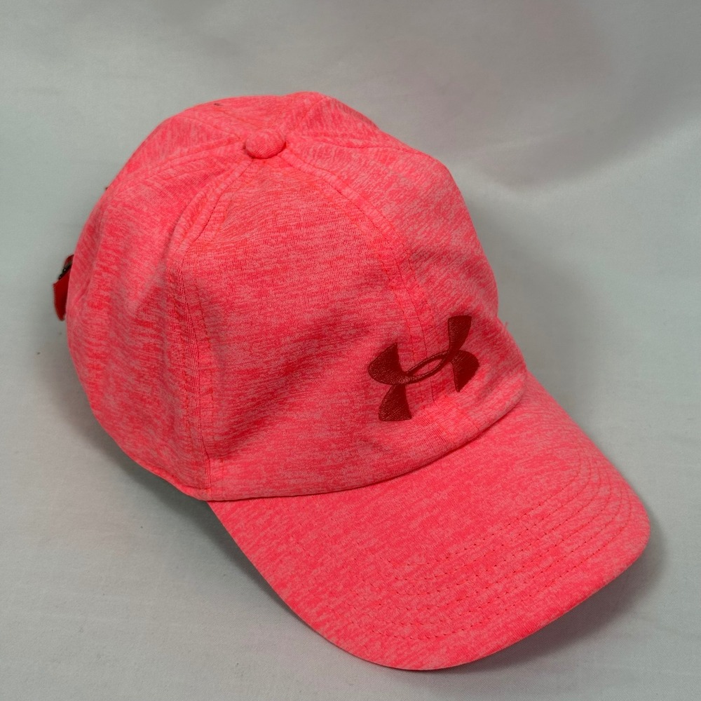 Under Armour Women's Pink Heathered Baseball Cap Style 1306297 Strapback